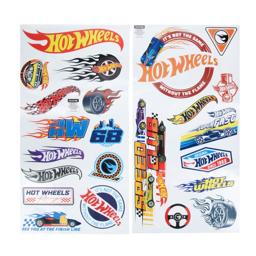 Pack vinilos de pared Hot Wheels 44 x 23 cm