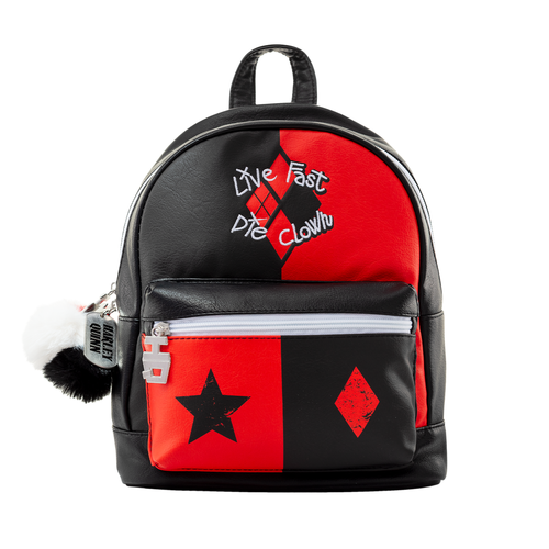 Harley Quinn Mini Backpack Live fast, die young.