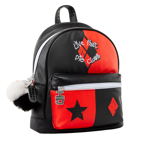 Harley Quinn Mini Backpack Live fast, die young.