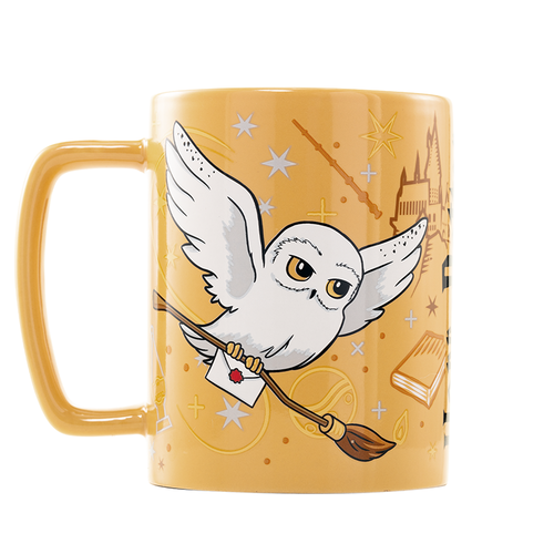 Taza con funda de peluche Hedwig 440 ml