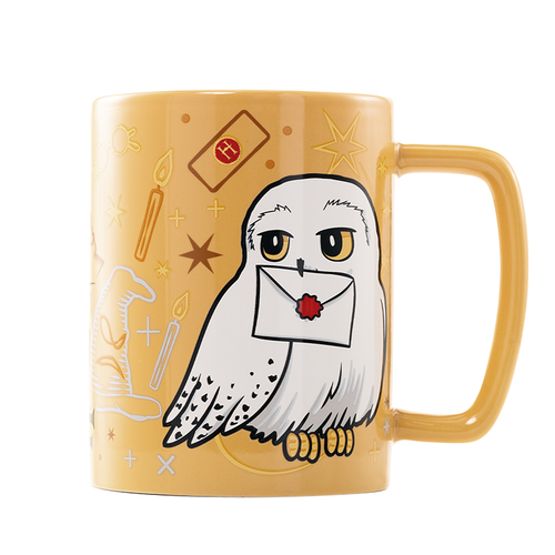 Taza con funda de peluche Hedwig 440 ml