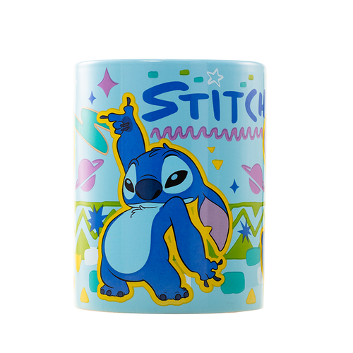 Taza con funda de peluche Cara Stitch 440 ml