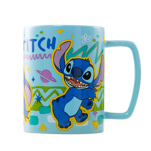 Taza con funda de peluche Cara Stitch 440 ml