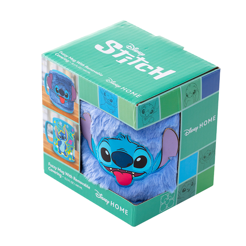 Taza con funda de peluche Cara Stitch 440 ml