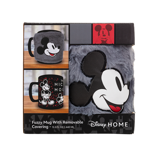 Taza con funda de peluche Mickey Mouse 440 ml