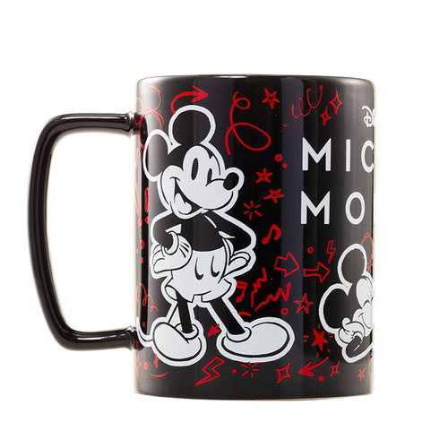 Taza con funda de peluche Mickey Mouse 440 ml