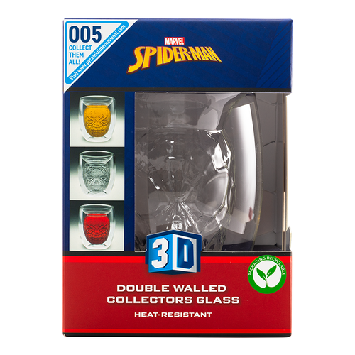 Vaso 3D de doble pared Cabeza Spiderman