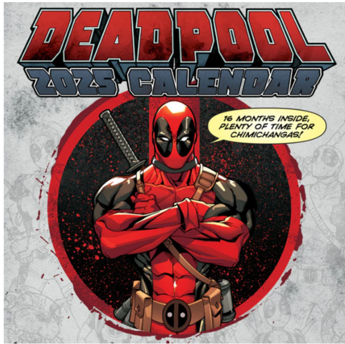 Calendario Pared Deadpool 30X30