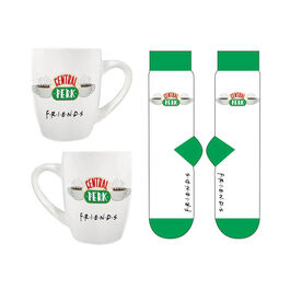 Set regalo con taza y calcetines Central Perk Friends 315 ml y TU 36-41