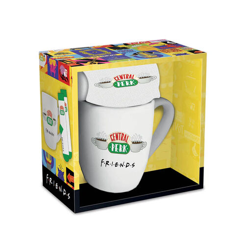 Set regalo con taza y calcetines Central Perk Friends 315 ml y TU 36-41