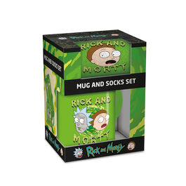 Set regalo con taza y calcetines Rick & Morty 315 ml y TU 36-41