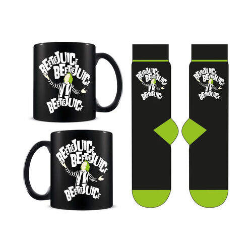 Set regalo con taza y calcetines Beetlejuice 315 ml y TU 36-41