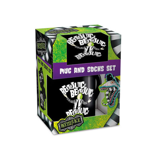 Set regalo con taza y calcetines Beetlejuice 315 ml y TU 36-41