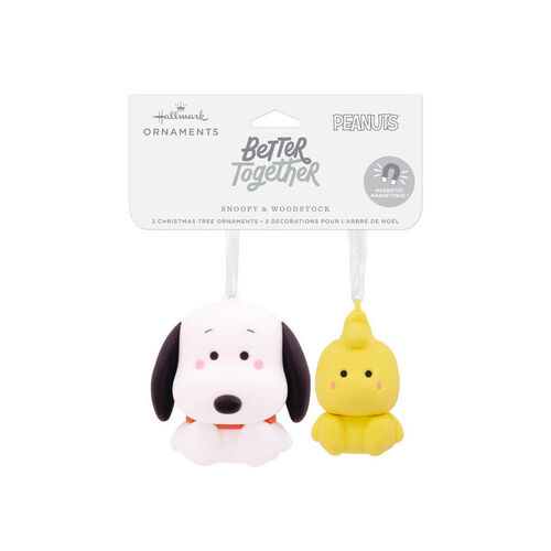 Set de dos adornos Better Together Snoopy & Emilio PVC