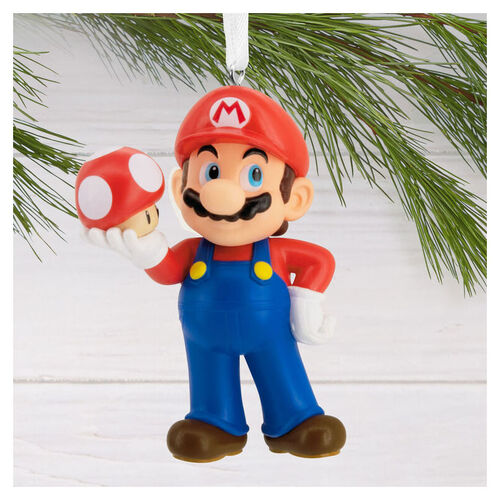 Adorno Súper Mario con seta PVC 7 cm