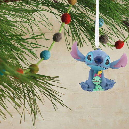 Adorno Stitch con peluche resina 7,5 cm