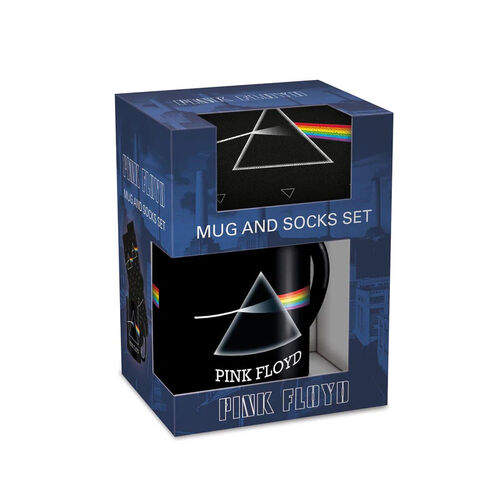 Gift set with Pink Floyd DSOTM mug and socks 315 ml and TU 36-41