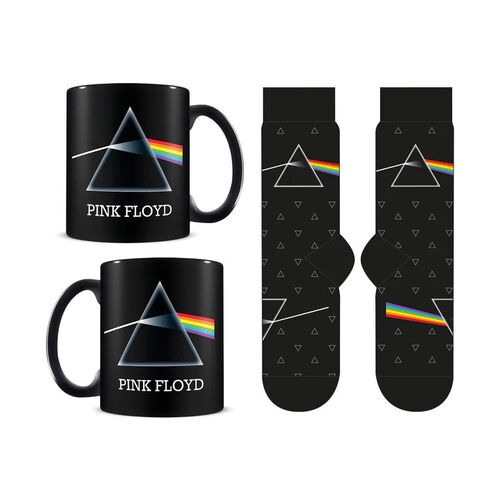 Gift set with Pink Floyd DSOTM mug and socks 315 ml and TU 36-41