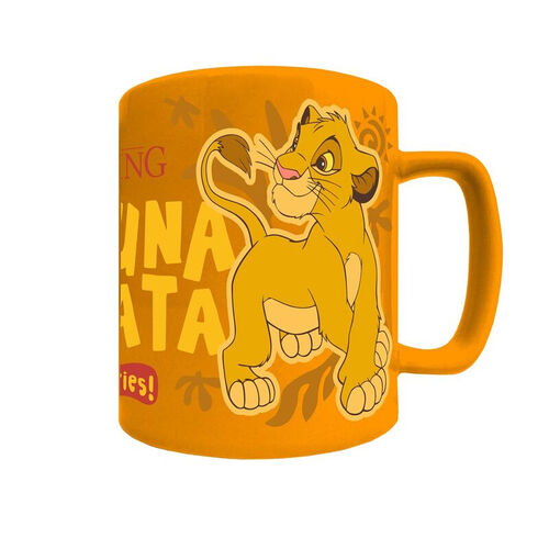 Taza con funda de peluche El Rey León 440 ml