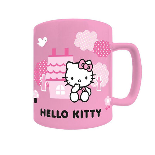 Taza con funda de peluche Hello Kitty 440 ml