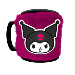 Mug with plush sleeve Kuromi 440 ml