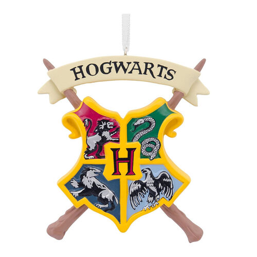 Adorno Escudo de Hogwarts, Harry Potter resina 7,5 cm