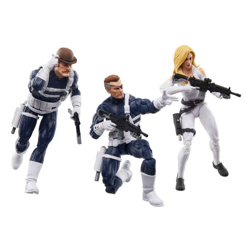 Figura Legends Series Dum dum dugan, Nick Furia y Sharon Carter