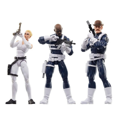 Figura Legends Series Dum dum dugan, Nick Furia y Sharon Carter