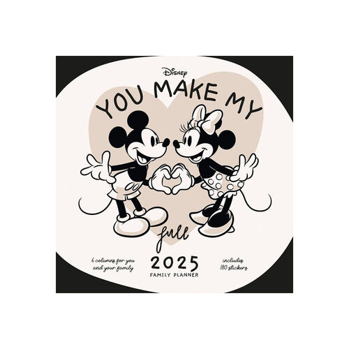 Family Planning Calendar 2024 Mickey and friends