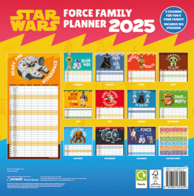 Family Planning Calendar 2024 Mickey and friends