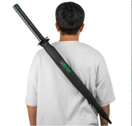 Paraguas Katana negra de Zoro