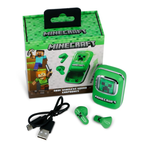 Auriculares TWS Slide Earpods Minecraft