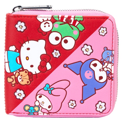 Hello Kitty & Friends Color Block Zip Around Wallet