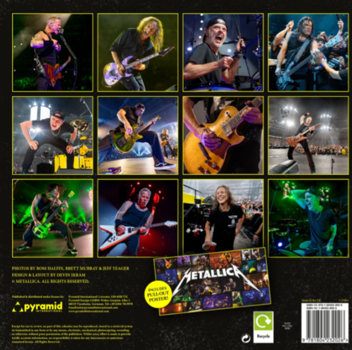 Wall calendar 2024  Metallica 30 x 30 cm