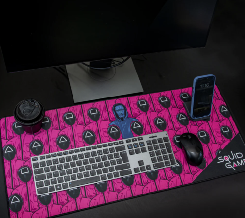 Squid Game Desk Mat Front Man and Guards