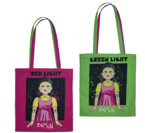 Squid Game Tote Bag Red light, green light