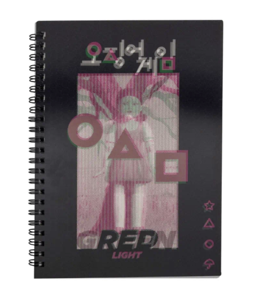 Squid Game Lenticular softcover Notebook Red light, green light