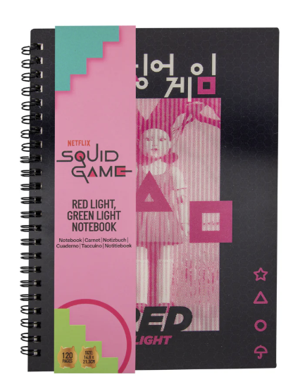 Squid Game Lenticular softcover Notebook Red light, green light