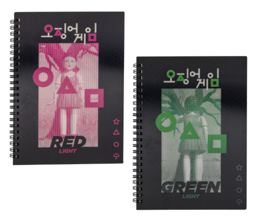 Squid Game Lenticular softcover Notebook Red light, green light