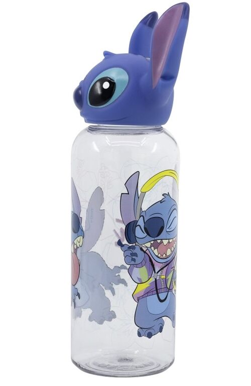 Botella con figura 3D Stitch y palmas 560 ml