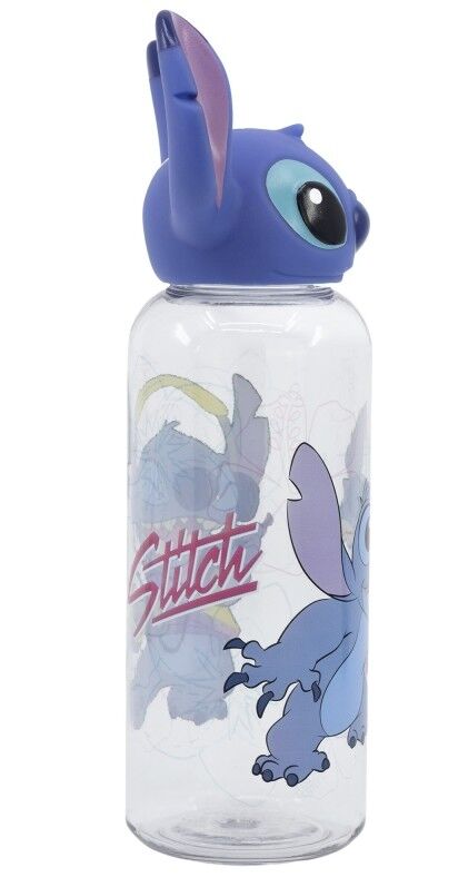 Botella con figura 3D Stitch y palmas 560 ml