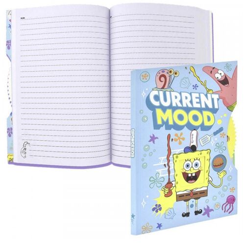 Cuaderno con Tapa Giratoria Bob Esponja A5. 80 paginas. cubierta blanda