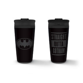 PYR - Vaso Viaje Metálico Batman Straight Outta