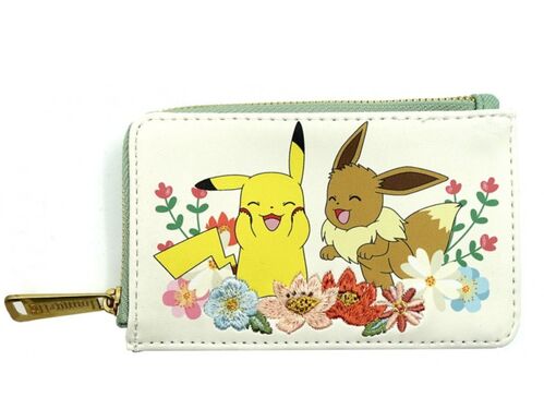 Pokemon Pikachu & eevee Floral Wallet