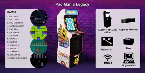 Máquina Arcade con WiFi Pac-Mania Legacy