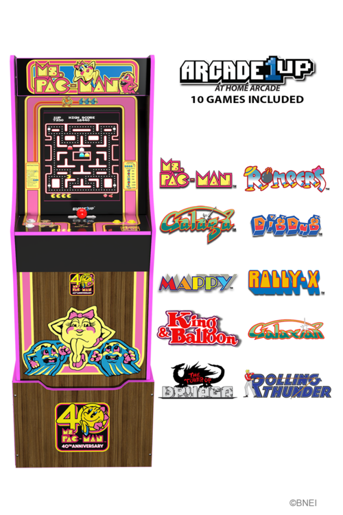 Máquina Arcade Ms. Pac-Man 40th Anniversary