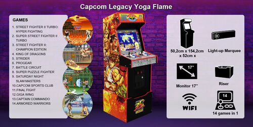 Máquina Arcade con Wifi Street Fighter Legacy 14-in-1