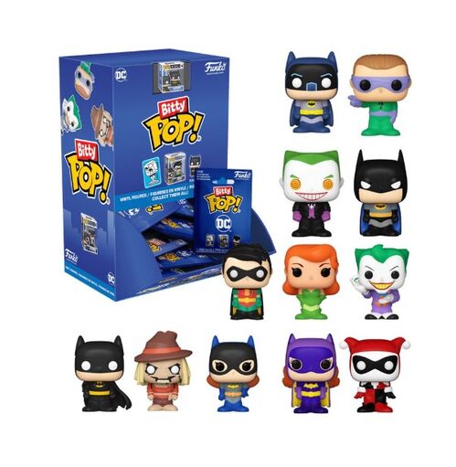 Dispenser 36 units Funko Bitty Pop single DC. Surprise envelopes